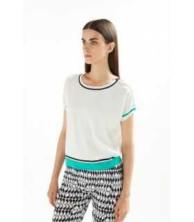 Solid color Kimono sweater with short sleeves double use