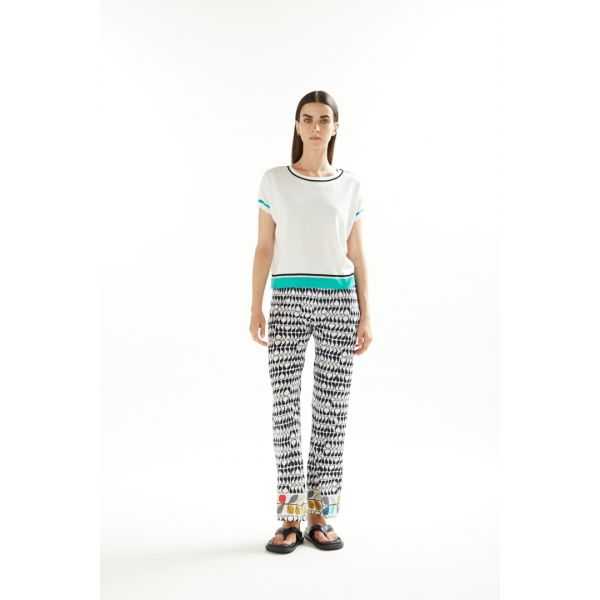 Maglia Kimono tinta unita a mezze maniche double use