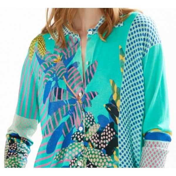 Twin set with Plants e Pois print double use