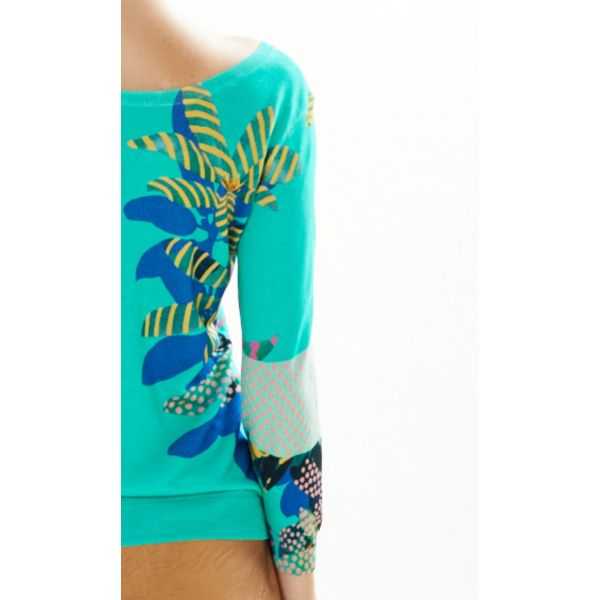 Twin set with Plants e Pois print double use
