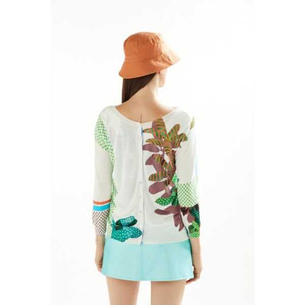 Twin set with Plants e Pois print double use