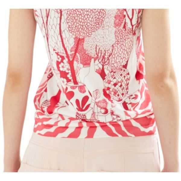Halter neck sweater with Ceramic print