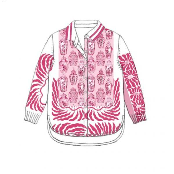 Long sleeves shirt with Ceramic print