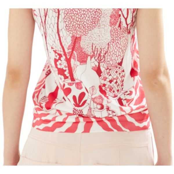 Short sleeves kimono sweater with Ceramic print double use