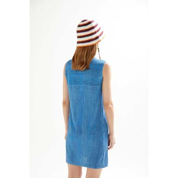 Abito polo con stampa Jeans e applicazioni