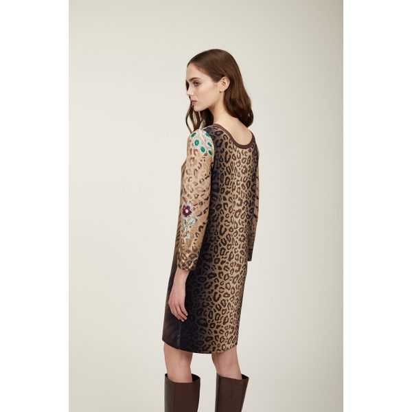 Dress with Animalier print double use