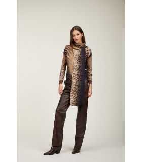 Sciarpa con stampa Animalier