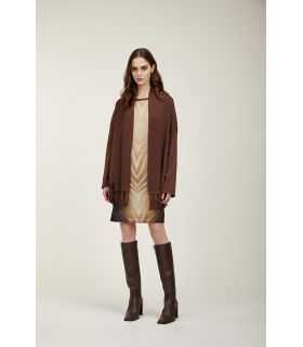 Cardigan lurex con frange