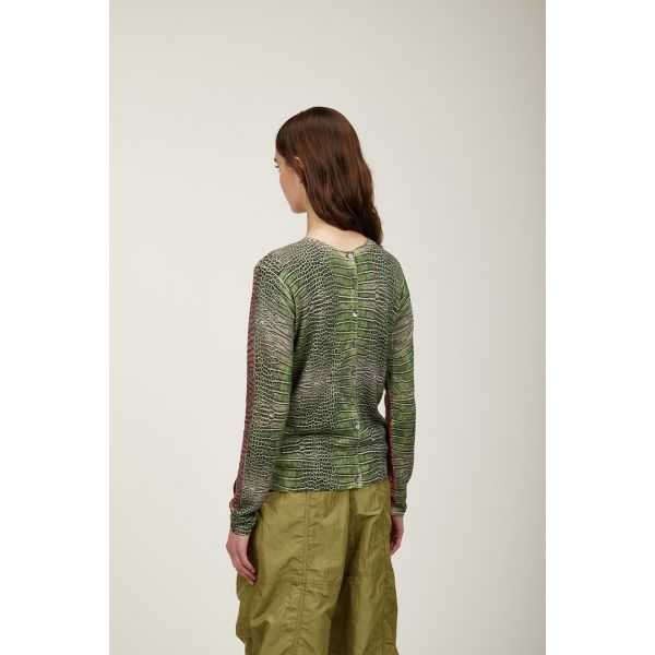 Korean jacket with Cocco bicolor print