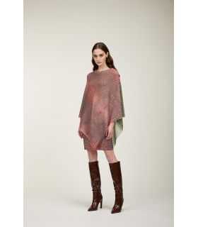 Poncho con stampa Cocco bicolor double use