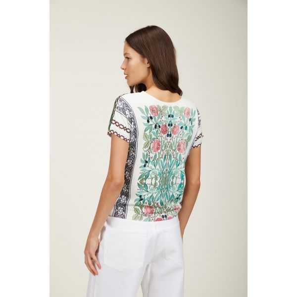 Twin set with Garden print
