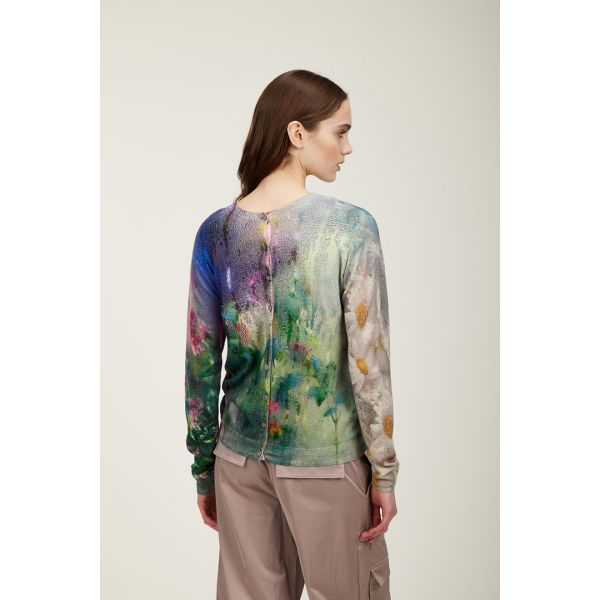 Giacca coreana con stampa Rugiada double use