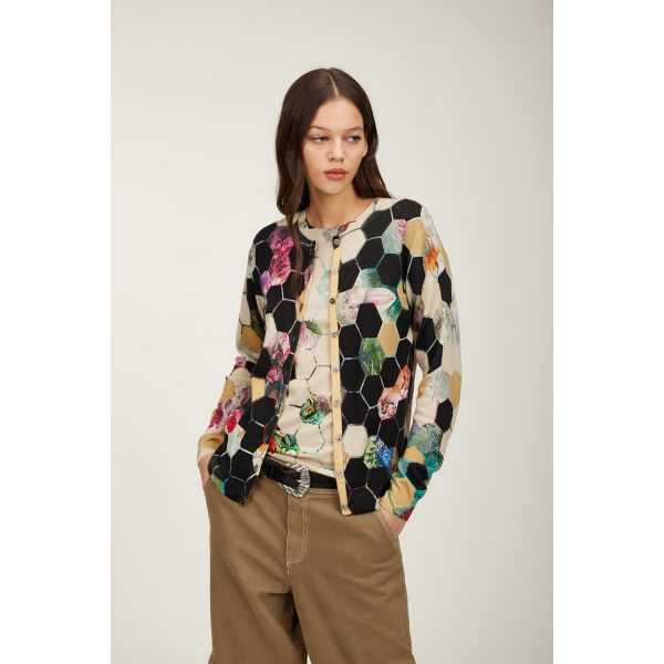 Twin set con stampa Esagoni double use