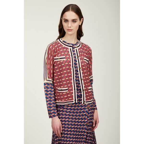 Twin set with Cinture print