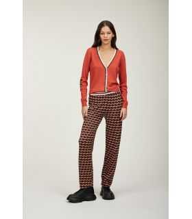 V neck jacket with patch