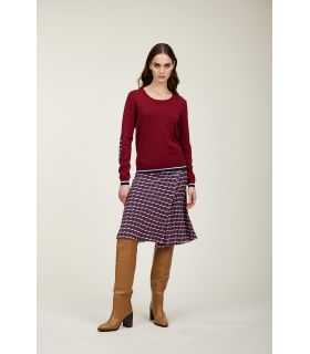 Crewneck sweater with patch