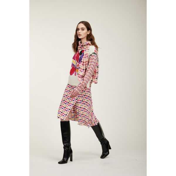 Scarf with Pop print