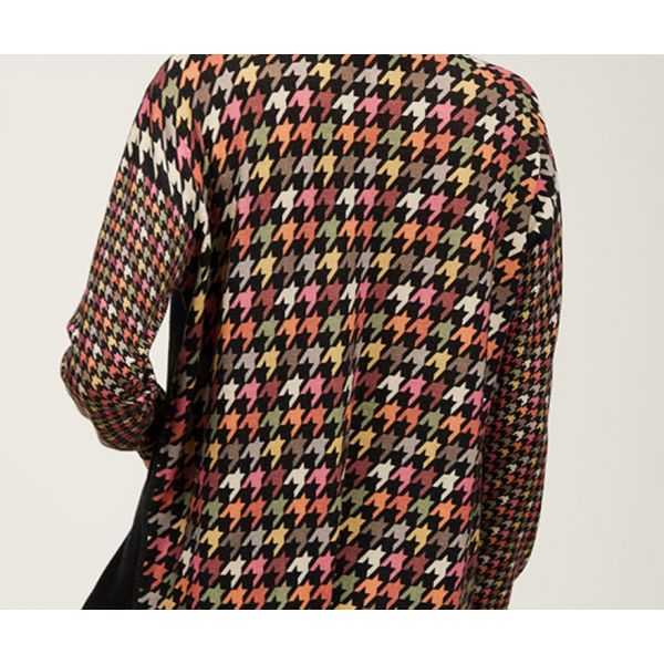 Oversize crewneck sweater with Pop print