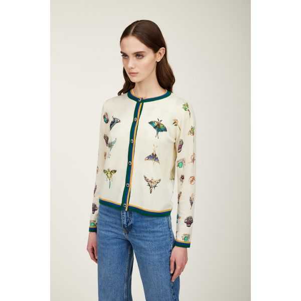 Giacca chanel con stampa Bijoux