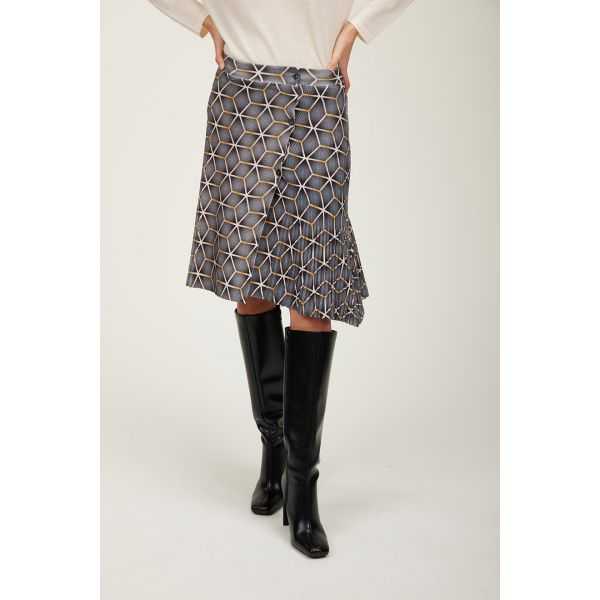 Kilt con stampa Gold