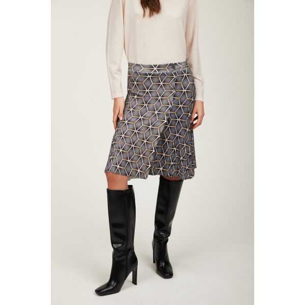 Kilt con stampa Gold