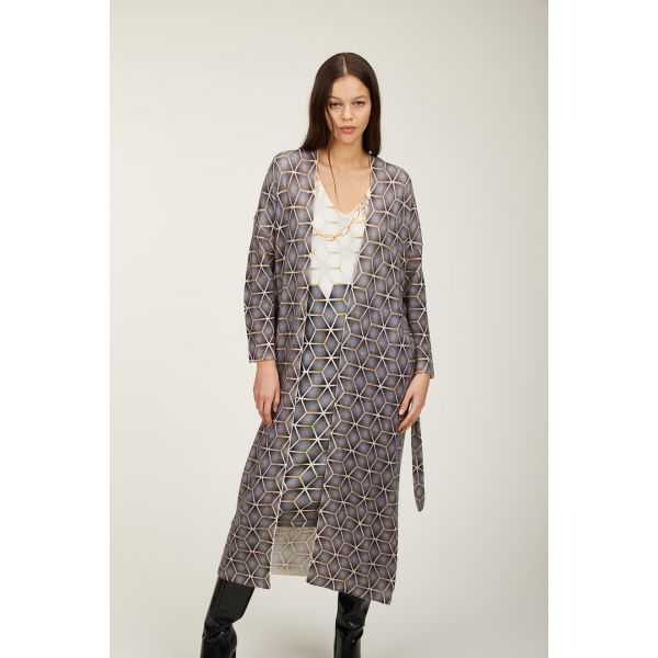 Dustcoat with Gold print