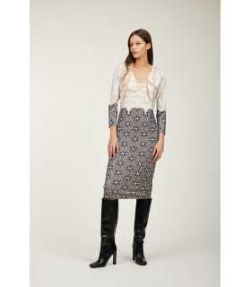 Dress with Gold print