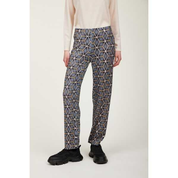 Pantalone con stampa Gold