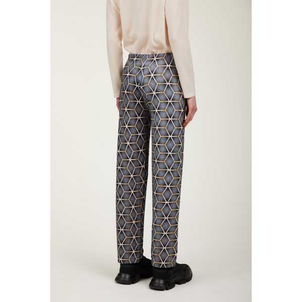 Pantalone con stampa Gold
