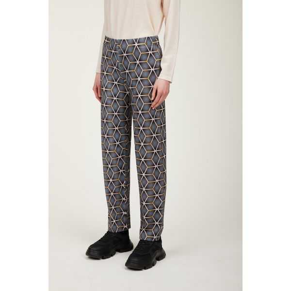Pantalone con stampa Gold