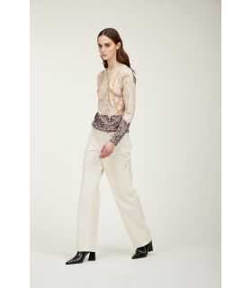 Maglia girocollo con stampa Gold dauble use