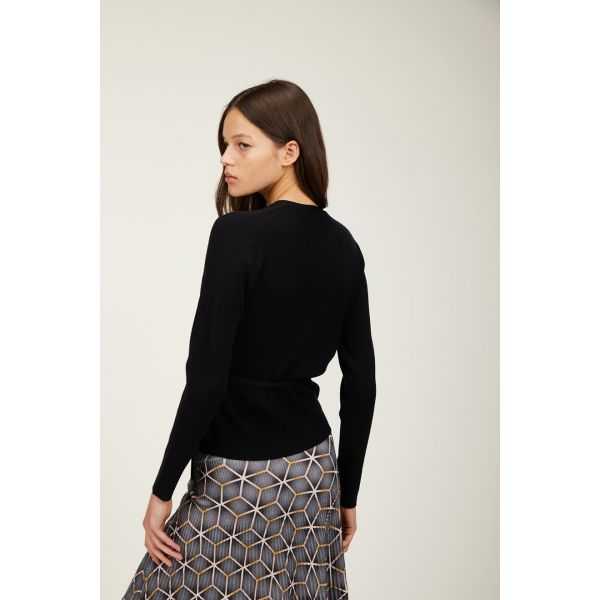 Crossed cardigan