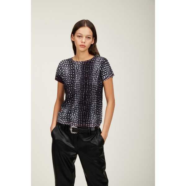 Twin set with Cocco patch print