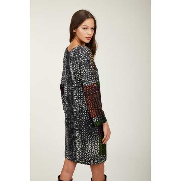 Abito con stampa Cocco patch double use