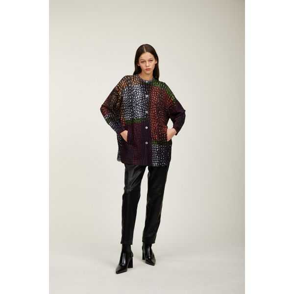 Giaccone oversize con stampa Cocco patch