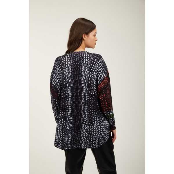 Giaccone oversize con stampa Cocco patch