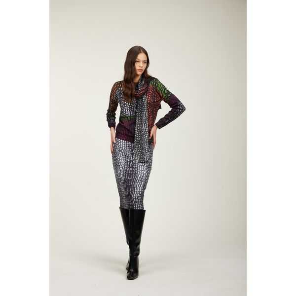 Scarf with Cocco patch print