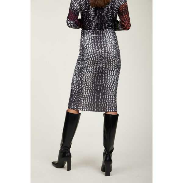 Skirt with Cocco black print