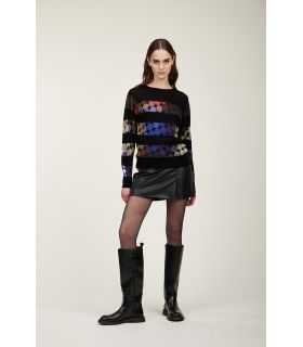 Maglia girocollo con stampa Dots