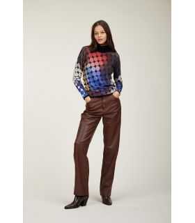 maglia collo alto con stampa Dots