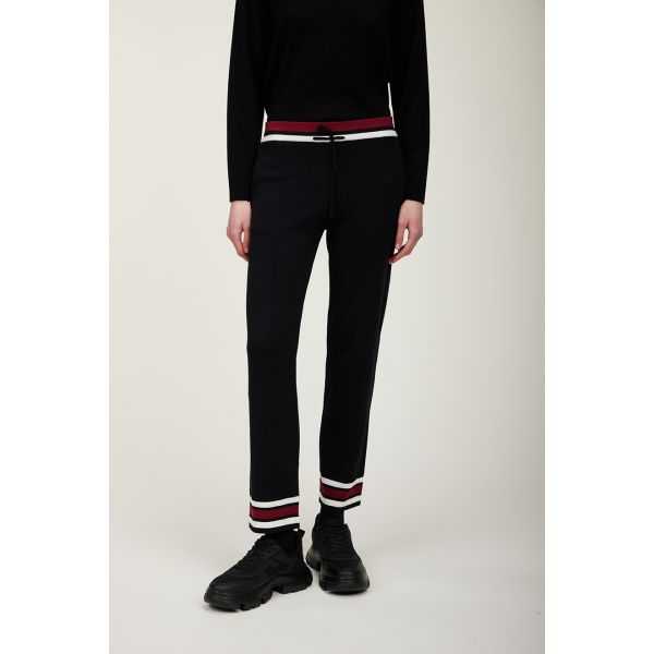 Pantaloni con bordi rigati