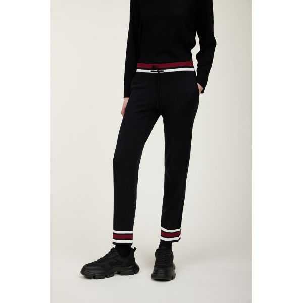 Pantaloni con bordi rigati