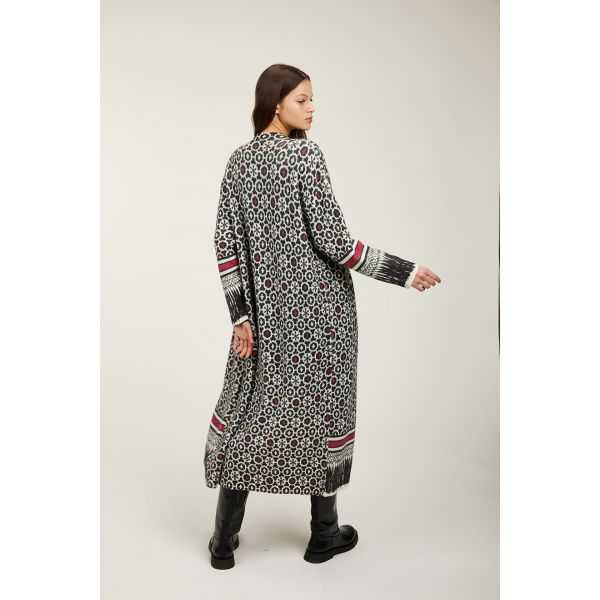 Cappotto oversize con stampa Batik