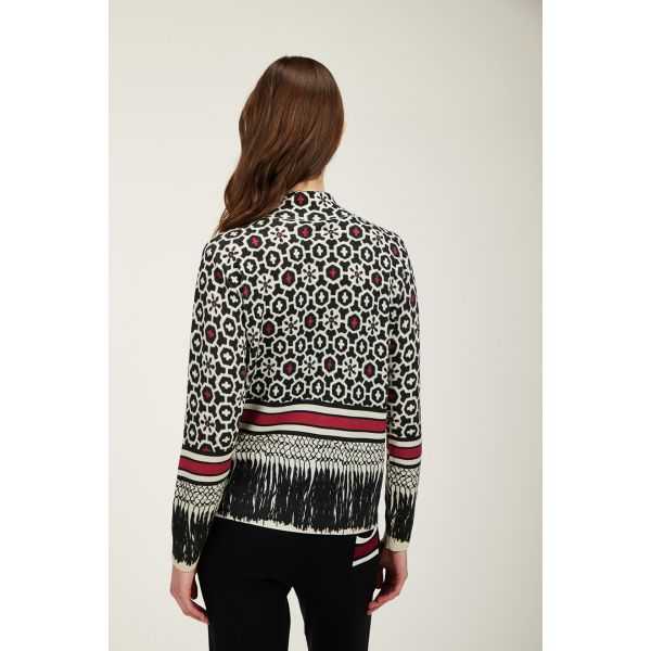 Giubbotto zip stampa Batik