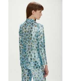 Sequins blazer with Animalier print