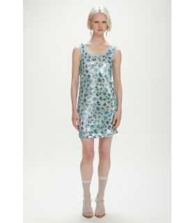 Dress with sequins and Animalier print