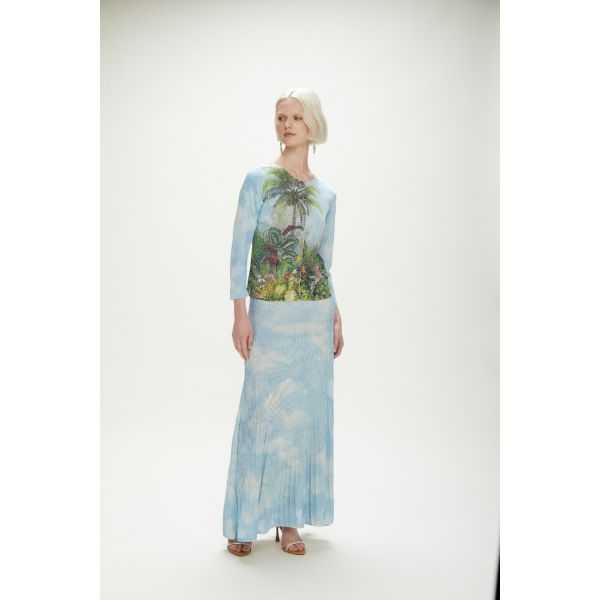 Light jacket with Jungle print double use