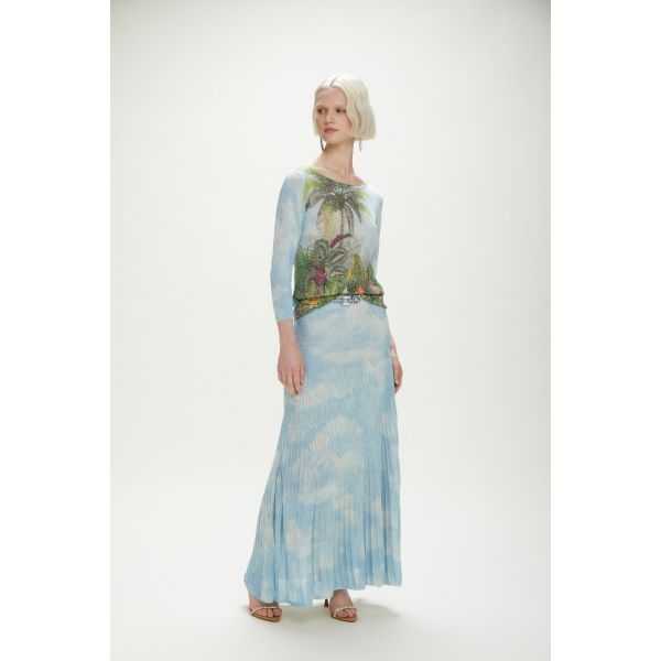 Light jumper with Jungle print double use