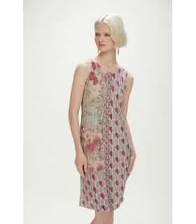 Pleated dress with Hearts print double use