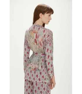 Kimono jacket with Hearts print